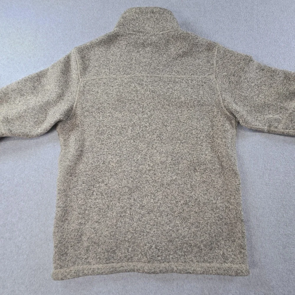The North Face Jacket Mens S Beige Flecked Fleece Full Zip‎ Lined Pockets